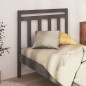 Testiera per Letto Grigia 81x4x100 cm in Legno Massello di Pino Testiera per Letto Grigia 81x4x100 cm in Legno Massello di Pino