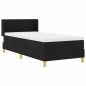 vidaXL Letto a molle Geometrico con testiera Nero 100 x 200 cm legno vidaXL Letto a molle Geometrico con testiera Nero 100 x 200 cm legno