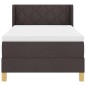 vidaXL Letto a molle Marrone scuro 100 x 200 cm Schiuma e Tappezzeria vidaXL Letto a molle Marrone scuro 100 x 200 cm Schiuma e Tappezzeria