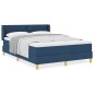 vidaXL Letto a molle con materasso - Blu, 140 x 190 cm, tessuto vidaXL Letto a molle con materasso - Blu, 140 x 190 cm, tessuto