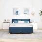 vidaXL Letto a molle con materasso - Blu, 140 x 190 cm, tessuto vidaXL Letto a molle con materasso - Blu, 140 x 190 cm, tessuto