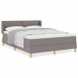 vidaXL letto con box spring e materasso in tortora, 160 x 200 cm, tessuto