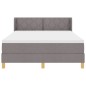 vidaXL letto con box spring e materasso in tortora, 160 x 200 cm, tessuto