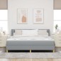 vidaXL Letto a Box con Materasso Grigio Chiaro, 180 x 200 cm in Tessuto vidaXL Letto a Box con Materasso Grigio Chiaro, 180 x 200 cm in Tessuto