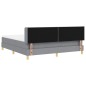 vidaXL Letto a Box con Materasso Grigio Chiaro, 180 x 200 cm in Tessuto vidaXL Letto a Box con Materasso Grigio Chiaro, 180 x 200 cm in Tessuto