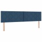 vidaXL Letto Box Spring con materasso blu, 180 x 200 cm, tessuto. vidaXL Letto Box Spring con materasso blu, 180 x 200 cm, tessuto.