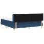 vidaXL Letto Box Spring con materasso blu, 180 x 200 cm, tessuto. vidaXL Letto Box Spring con materasso blu, 180 x 200 cm, tessuto.