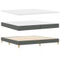 vidaXL Letto a molle con materasso - Grigio scuro 200 x 200 cm - Tessuto vidaXL Letto a molle con materasso - Grigio scuro 200 x 200 cm - Tessuto