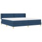 vidaXL Letto a Materasso con Rete a Doghe Blu, 200 x 200 cm, Tessuto
