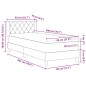 vidaXL Letto con Struttura a Box Rosa 80x200 cm