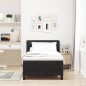 vidaXL Letto con Base a Molle e Materasso Nero 90x200 cm Velluto vidaXL Letto con Base a Molle e Materasso Nero 90x200 cm Velluto