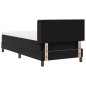 vidaXL Letto con Base a Molle e Materasso Nero 90x200 cm Velluto vidaXL Letto con Base a Molle e Materasso Nero 90x200 cm Velluto