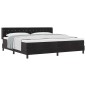 Letto Box Spring con Materasso nero 200x200 cm in Velluto Letto Box Spring con Materasso nero 200x200 cm in Velluto