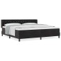 Letto Box Spring con Materasso nero 200x200 cm in Velluto Letto Box Spring con Materasso nero 200x200 cm in Velluto
