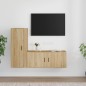 Set di Mobili Porta TV 2 pz Rovere Sonoma in Legno Multistrato Set di Mobili Porta TV 2 pz Rovere Sonoma in Legno Multistrato