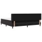 Letto Box Spring con Materasso nero 200x200 cm in Velluto Letto Box Spring con Materasso nero 200x200 cm in Velluto