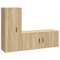 Set di Mobili Porta TV 2 pz Rovere Sonoma in Legno Multistrato Set di Mobili Porta TV 2 pz Rovere Sonoma in Legno Multistrato