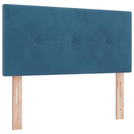 Letto a molle indipendenti con materasso vidaXL Blu scuro 90x190 cm Velluto