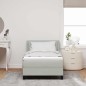 vidaXL Letto con Rete a Molle e Materasso Grigio Chiaro 90x200 cm Velluto