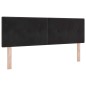 vidaXL Letto con Rete a Molle e Materasso Nero 140x190 cm Velluto