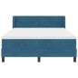 Letto Box Spring vidaXL con Materasso Blu Scuro 140x190 cm in Velluto Letto Box Spring vidaXL con Materasso Blu Scuro 140x190 cm in Velluto