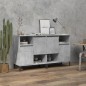 Credenze 2pz Grigio Cemento 60x35x70 cm in Legno Multistrato Credenze 2pz Grigio Cemento 60x35x70 cm in Legno Multistrato