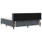 vidaXL Letto a box con materasso Grigio Scuro 180x200 cm in Velluto vidaXL Letto a box con materasso Grigio Scuro 180x200 cm in Velluto