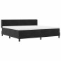Letto Box Spring vidaXL con Materasso Nero 200x200 cm Velluto