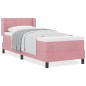 vidaXL Letto a Box con Materasso Rosa 80x200 cm in Velluto vidaXL Letto a Box con Materasso Rosa 80x200 cm in Velluto