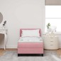 vidaXL Letto a Box con Materasso Rosa 80x200 cm in Velluto vidaXL Letto a Box con Materasso Rosa 80x200 cm in Velluto