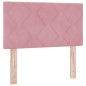 vidaXL Letto a Box con Materasso Rosa 80x200 cm in Velluto vidaXL Letto a Box con Materasso Rosa 80x200 cm in Velluto