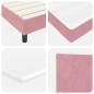 vidaXL Letto a Box con Materasso Rosa 80x200 cm in Velluto vidaXL Letto a Box con Materasso Rosa 80x200 cm in Velluto