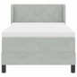 letto a molle vidaXL con materasso grigio chiaro 90x190 cm in velluto letto a molle vidaXL con materasso grigio chiaro 90x190 cm in velluto