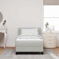 vidaXL Letto con Materasso a Rete Grigia Chiara 90x200 cm in Velluto