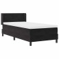 Letto Box Spring con Materasso vidaXL Nero 90x200 cm in Velluto Letto Box Spring con Materasso vidaXL Nero 90x200 cm in Velluto