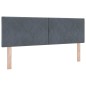 Letto a Molle VidaXL con Materasso Grigio Scuro 140x200 cm Velluto Letto a Molle VidaXL con Materasso Grigio Scuro 140x200 cm Velluto