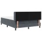 Letto a Molle VidaXL con Materasso Grigio Scuro 140x200 cm Velluto Letto a Molle VidaXL con Materasso Grigio Scuro 140x200 cm Velluto