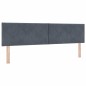 vidaXL Letto Box Spring con Materasso Grigio Scuro 180x200 cm Velluto vidaXL Letto Box Spring con Materasso Grigio Scuro 180x200 cm Velluto