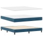 Letto Box Spring vidaXL con Materasso Blu Scuro 180x200 cm Velluto Letto Box Spring vidaXL con Materasso Blu Scuro 180x200 cm Velluto