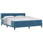 Letto Box Spring vidaXL con Materasso Blu Scuro 180x200 cm Velluto Letto Box Spring vidaXL con Materasso Blu Scuro 180x200 cm Velluto