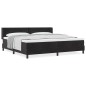 vidaXL Letto a box con materasso Nero 200x200 cm Velluto