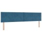 vidaXL Letto Box Spring con Materasso Blu Scuro 200x200 cm Velluto vidaXL Letto Box Spring con Materasso Blu Scuro 200x200 cm Velluto