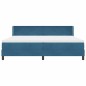 vidaXL Letto Box Spring con Materasso Blu Scuro 200x200 cm Velluto vidaXL Letto Box Spring con Materasso Blu Scuro 200x200 cm Velluto