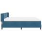 vidaXL Letto Box Spring con Materasso Blu Scuro 200x200 cm Velluto vidaXL Letto Box Spring con Materasso Blu Scuro 200x200 cm Velluto