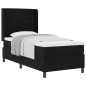 vidaXL Letto a molle con materasso nero 80 x 200 cm in tessuto vidaXL Letto a molle con materasso nero 80 x 200 cm in tessuto