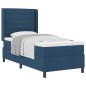 vidaXL Letto a molla con materasso Blu 100 x 200 cm in tessuto vidaXL Letto a molla con materasso Blu 100 x 200 cm in tessuto