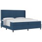 vidaXL Letto a molle con materasso - Blu - 200x200 cm - Tessuto