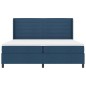 vidaXL Letto a molle con materasso - Blu - 200x200 cm - Tessuto