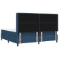 vidaXL Letto a molle con materasso - Blu - 200x200 cm - Tessuto