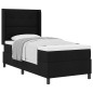vidaXL Letto con materasso a molle Nero 80 x 200 cm in tessuto